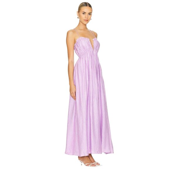 Line & Dot Lylac Maxi Dress in Lilac X-Small New Womens Long Gown - Picture 3 of 13